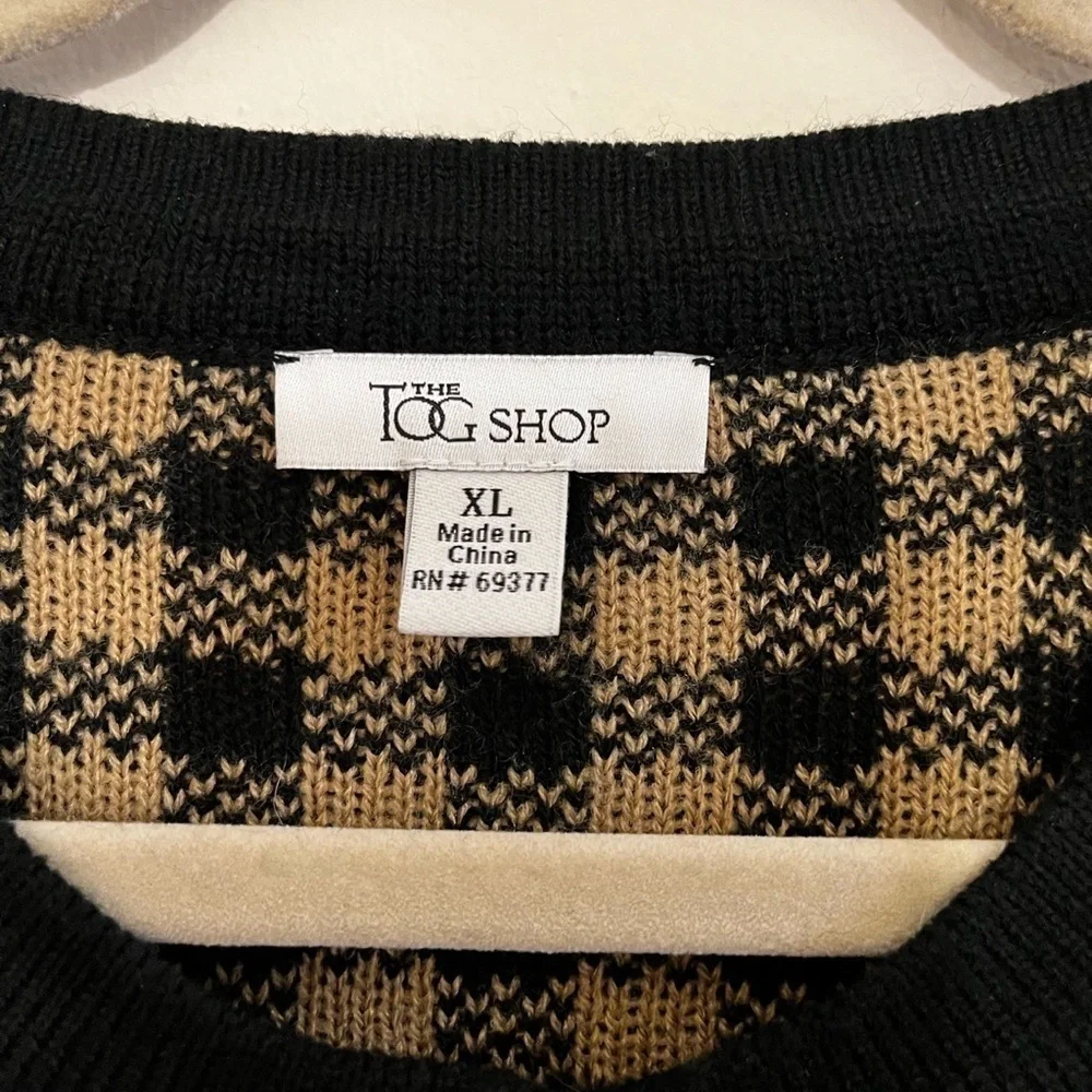 Vintage The Tog Shop Plaid Button Cardigan - Picture 2 of 4